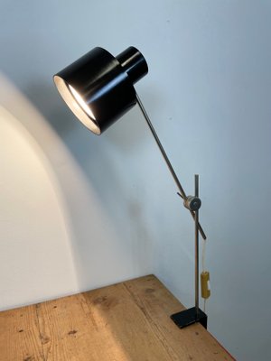 Black Bakelite Adjustable Table Lamp, Adjustable Desk Lamp Clamp