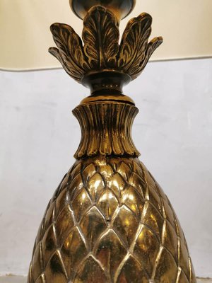 Beautiful Large Brass Pineapple Vintage Spanish Chandelier For