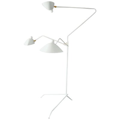 Mid Century Modern White Floor Lamp, White Floor Lamp Contemporary