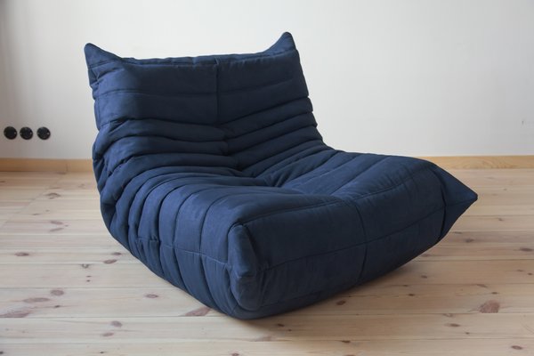 Blue microfiber chair hot sale