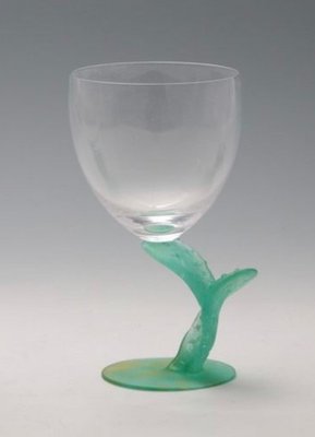 French Cactus Water Glass by Joseph Hilton McConnico for Daum for