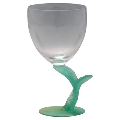 French Cactus Water Glass by Joseph Hilton McConnico for Daum for
