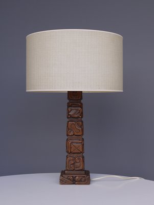 Hand Carved Wooden Table Lamp From Temde 1960s For At Pamono Hand Carved Wooden Table Lamp From, Purple Floor Lamp Wooden