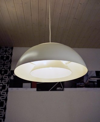 Danish AJ Royal White Pendant Lamp by Arne Jacobsen for Louis