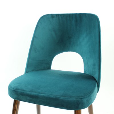Dining Chairs In Velvet By Oswald, Aqua Blue Velvet Dining Chairs