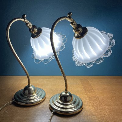 Lampe de chevet ancienne en albâtre - Vintage by fabichka