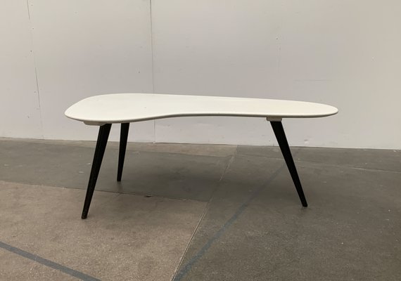 White mid 2024 century coffee table