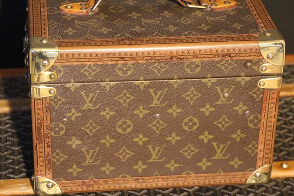 Louis Vuitton Vintage Cosmetic Train Case - Brown Luggage and