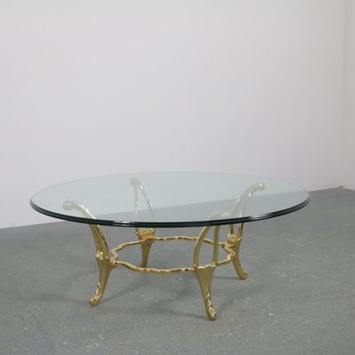 Brass table with glass top deals
