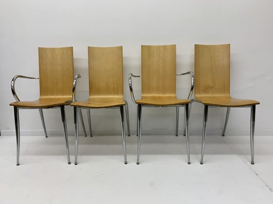Olly Tango Chairs by Philippe Starck for Driade, 1990s, Set of 4 