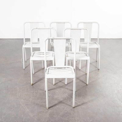 Light Grey Metal T4 Cafe Dining Chairs, Gray Metal Kitchen Chairs