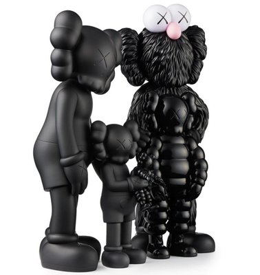 Kaws, Family Figures, Black Version, 2021, Painted Cast Vinyl for