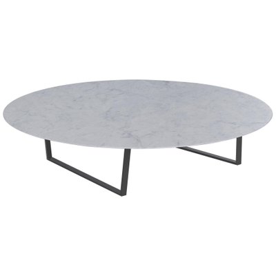 Large Round Dritto Coffee Table By, Large Round White Marble Coffee Table