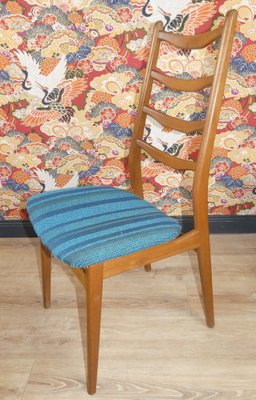 Turquoise Dining Chairs 1960s Set of 4 for sale at Pamono