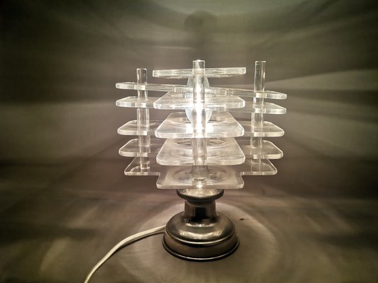 Mid century lucite lamp online