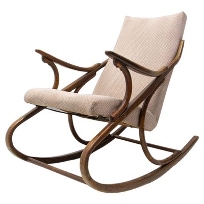 Mid Century Czechoslovakian Bentwood Rocking Chair by Ton 1960s