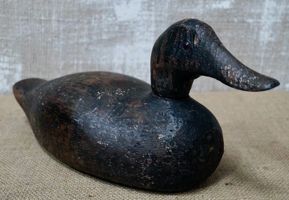 Hand Carved Wood Decoy Duck for sale at 