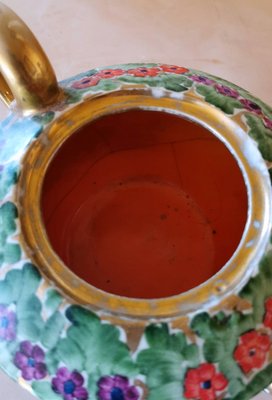 TEIERA SADLER VINTAGE Inghilterra Gialla e Crema con Finitura Oro Rosa