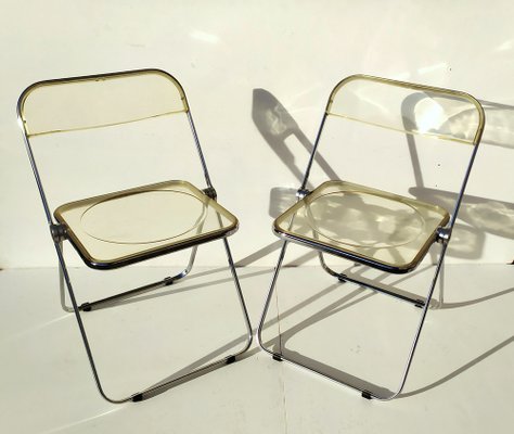 Plia Chairs by Piretti for Anonima Castelli, Set of 4 for