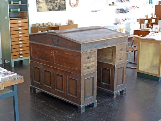 German Double Sided Office Standing Desk 1900s For Sale At Pamono