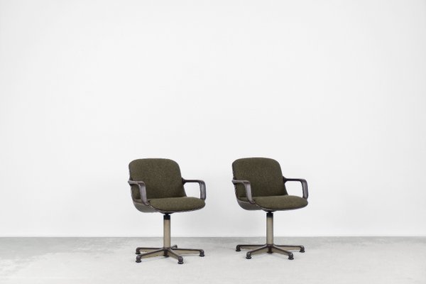 Desk Chairs by Charles Pollock for Comforto 1970s Set of 2