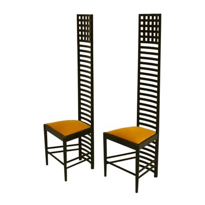 Mid-Century Italian Ash Side Chairs by Charles Rennie Mid-Century Italian Ash Side Chairs by Charles Rennie