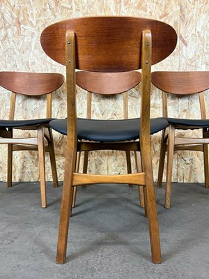 Mid-Century Teak Dining Chairs, Denmark, Set of 4 for sale at Pamono