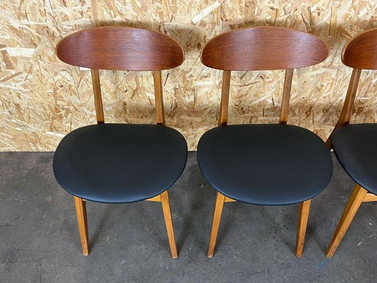 Mid-Century Teak Dining Chairs, Denmark, Set of 4 for sale at Pamono