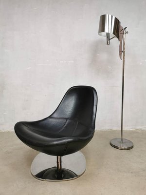 Black Leather Swivel Chair From Ikea, Ikea Tub Chair Dimensions