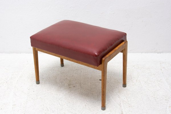 Mid Century Stool or Footrest from Uluv Czechoslovakia 1960s for