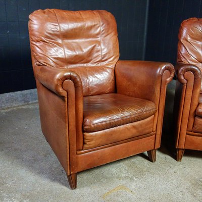 Brown Leather Armchair For At Pamono, Tan Leather Armchair Ireland