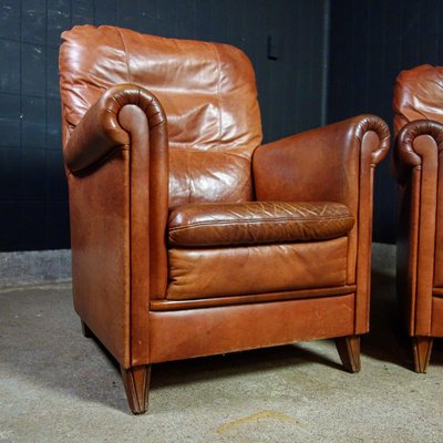 Brown Leather Armchair For At Pamono, Tan Leather Armchair Ireland