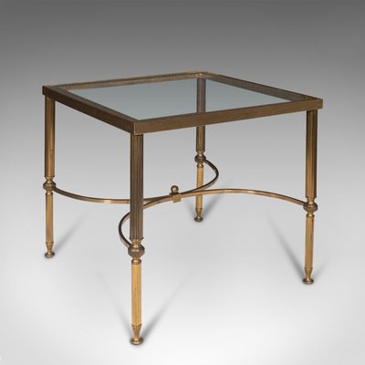 Antique brass end table top