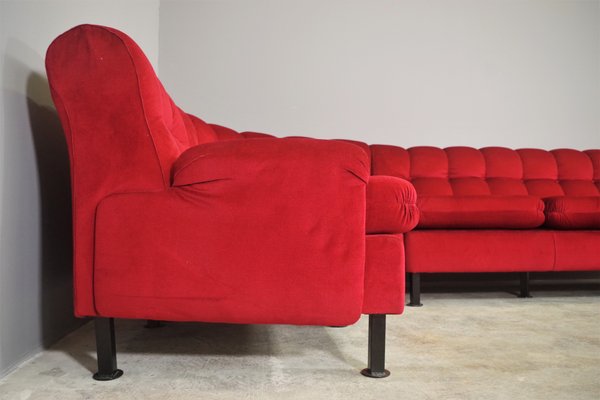 1980-70年代 vintage single sofa Sofá rojo, años 70 en venta en Pamono
