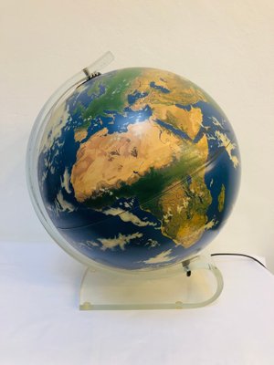 Globe Lumineux Planète Terre Scandinave, 1990 en vente sur Pamono