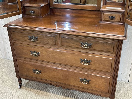 Vintage cheap walnut dresser