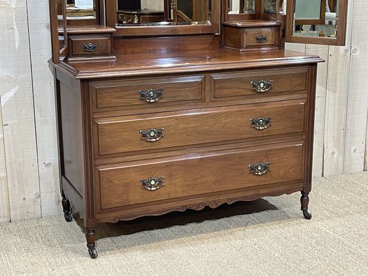 Vintage English Walnut Dresser
