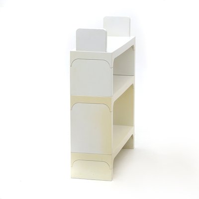 White Plastic Bookcase by Olaf Von Bohr for Kartell, 1970s for