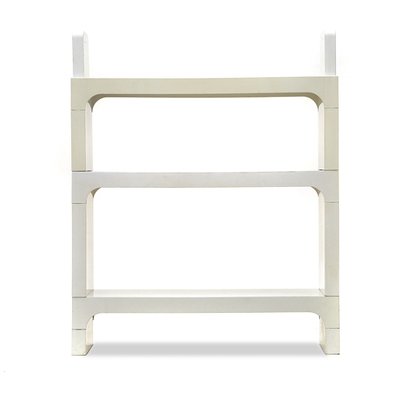 White Plastic Bookcase by Olaf Von Bohr for Kartell, 1970s for