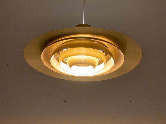 Scandinavian Modern Danish Aluminum Ceiling Lamp by Preben Fabricius J rgen Kastholm for Nordisk Solar 1964