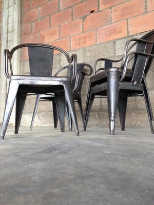 1934 La Chaise A De Xavier Pauchard Chaises C Par Xavier Pauchard Pour Tolix 1934 Set De 4 En Vente Sur Pamono