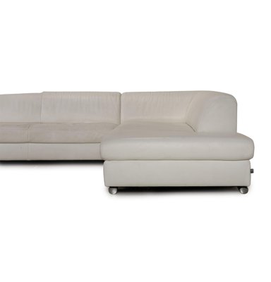 White leather corner on sale couch