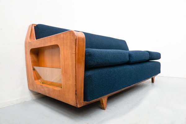 Cherry store wood sofa