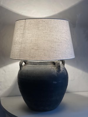 Mid Century Modern Ceramic Table Lamp, Organic Modern Table Lamps