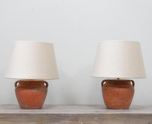 Small Terracotta Table Lamp For At, Small Spherical Table Lamp