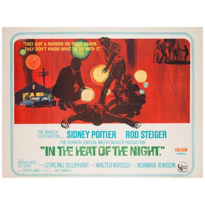 Poster originale del film In the Heat of the Night, Regno Unito, 1967 in  vendita su Pamono