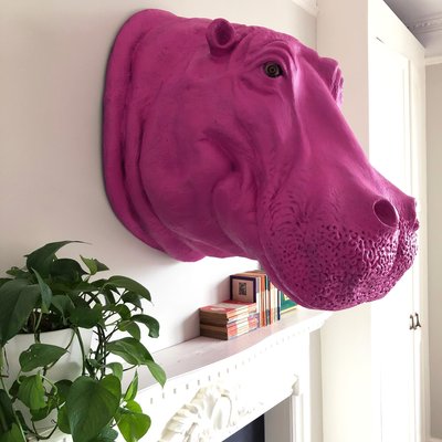 Pink hippo lamp top