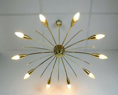 Brass sale spider light