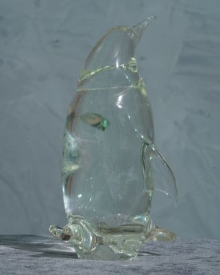 Murano Glass Penguin Sculpture, 1980 for sale at Pamono