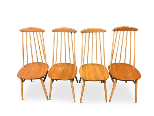 Blonde wood on sale dining chairs